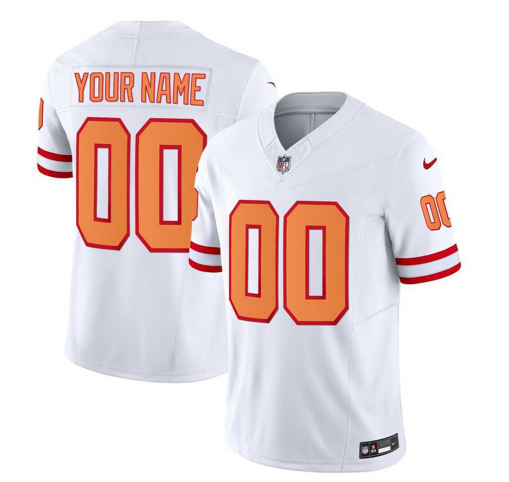 Men & Women & Youth Tampa Bay Buccaneers Active Player Custom 2023 F.U.S.E. White Throwback Limited Football Stitched Jersey